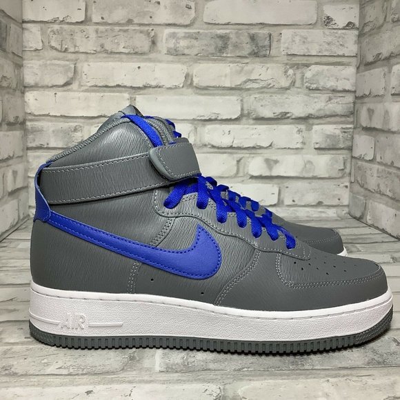 Air Force 1 High MJB AQ3771-994 Men\'s Size  7.5 Gray And Blue Nike Shoes New
